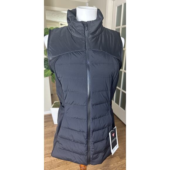 Lululemon Down for It All Vest Black Size 10 NWT Goose Down PrimaLoft Warm - Picture 2 of 16